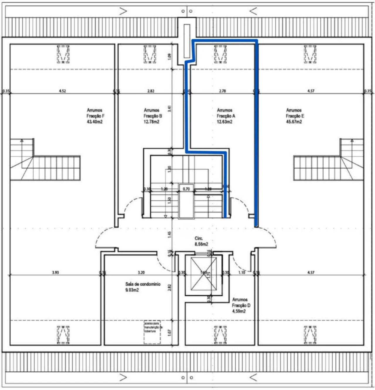 Apartamento T1 para Venda em Corroios Planta 2
