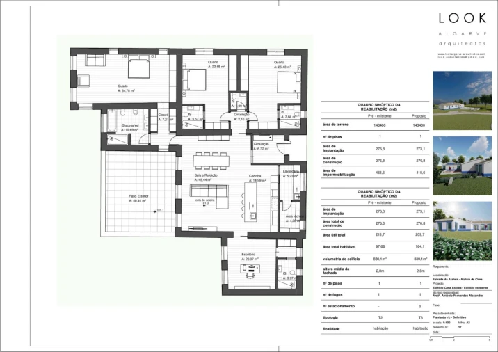 Quinta T4 para Venda em Lagos (São Sebastião e Santa Maria) Planta 1