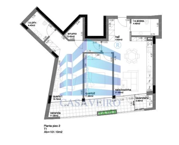Apartamento T2 para Venda em Aradas Foto 21