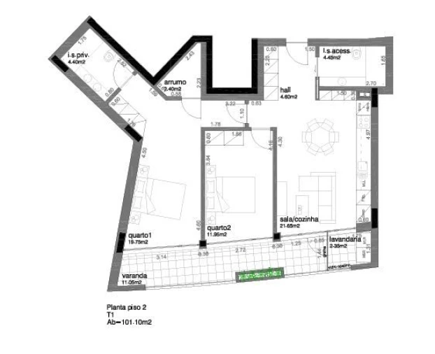 Apartamento T2 para Venda em Aradas Foto 22