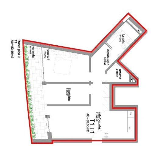 Apartamento T1 para Venda em Aradas Foto 7