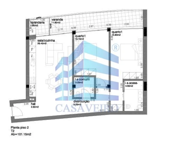 Apartamento T2 para Venda em Aradas Foto 21