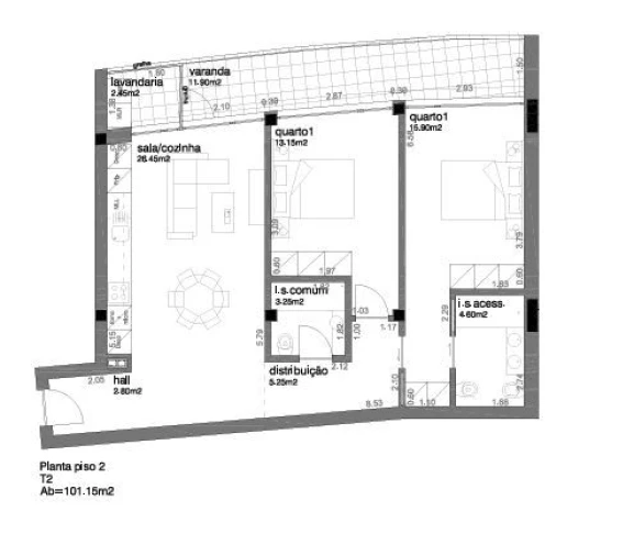 Apartamento T2 para Venda em Aradas Foto 22