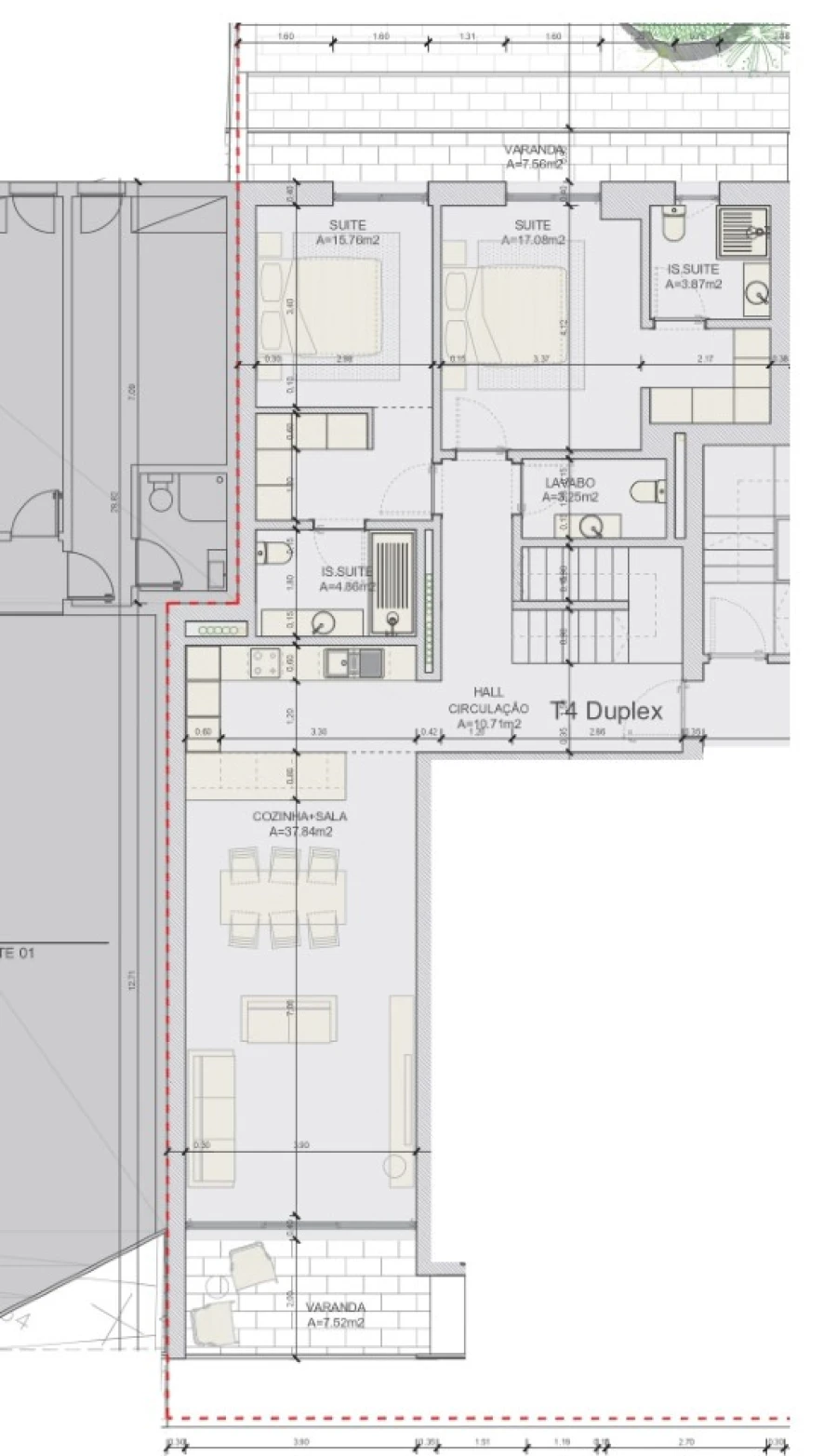 Apartamento T4 para Venda em Loures Planta 1