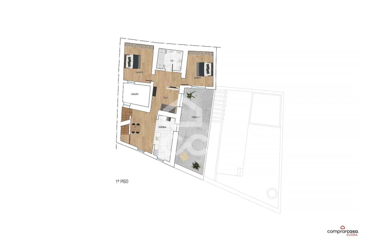 Moradia T5 para Venda em Évora (São Mamede, Sé, São Pedro e Santo Antão) Foto 2