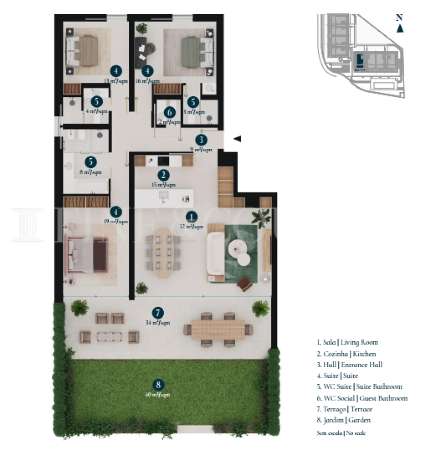 Apartamento T3 para Venda em Alvor Foto 13