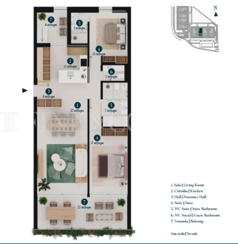 Apartamento T2 para Venda em Alvor