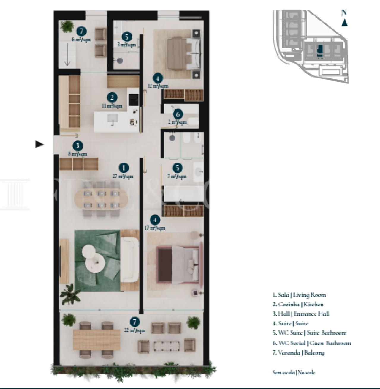 Apartamento T2 para Venda em Alvor Foto 14
