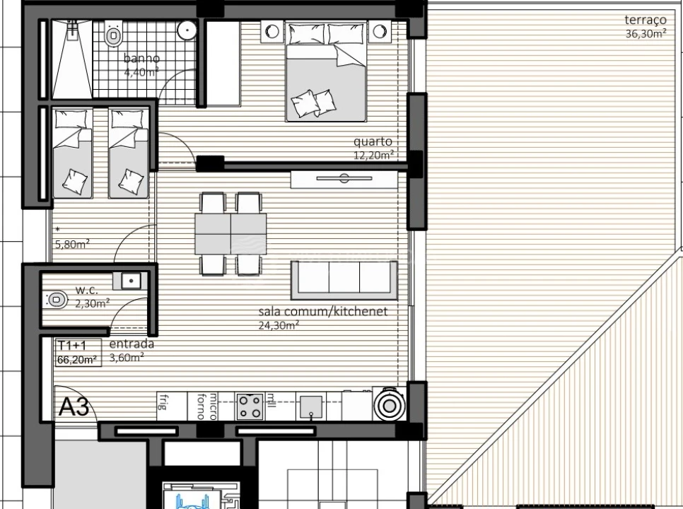 Apartamento T2 para Venda em Paranhos Foto 22