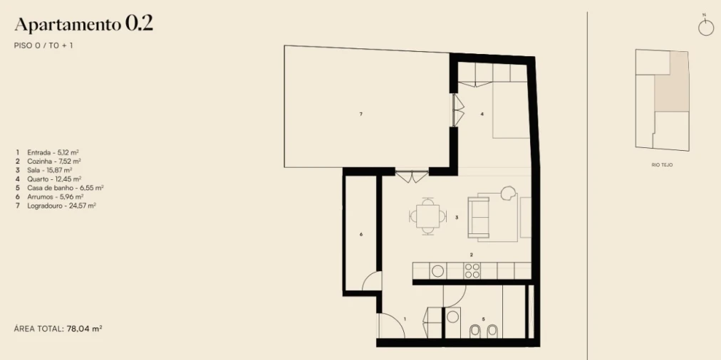 Apartamento para Venda em Alcantara Planta 1