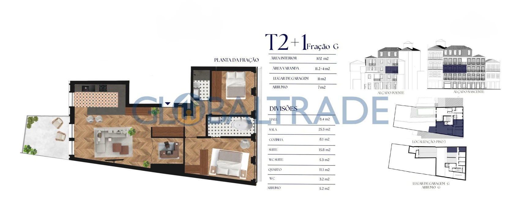 Apartamento T2 para Venda em Cedofeita, Santo Ildefonso, Sé, Miragaia, São Nicolau e Vitória Foto 7