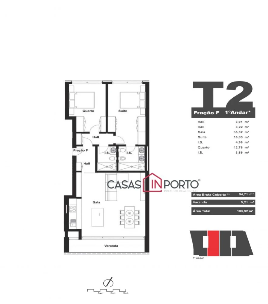 Apartamento T2 para Venda em Matosinhos e Leça da Palmeira Foto 19