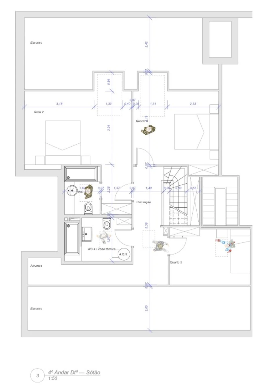 Apartamento T5 para Venda em Estrela Planta 2