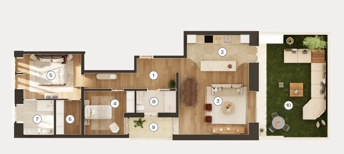 Apartamento T2 para Venda em Avenidas Novas Planta 1