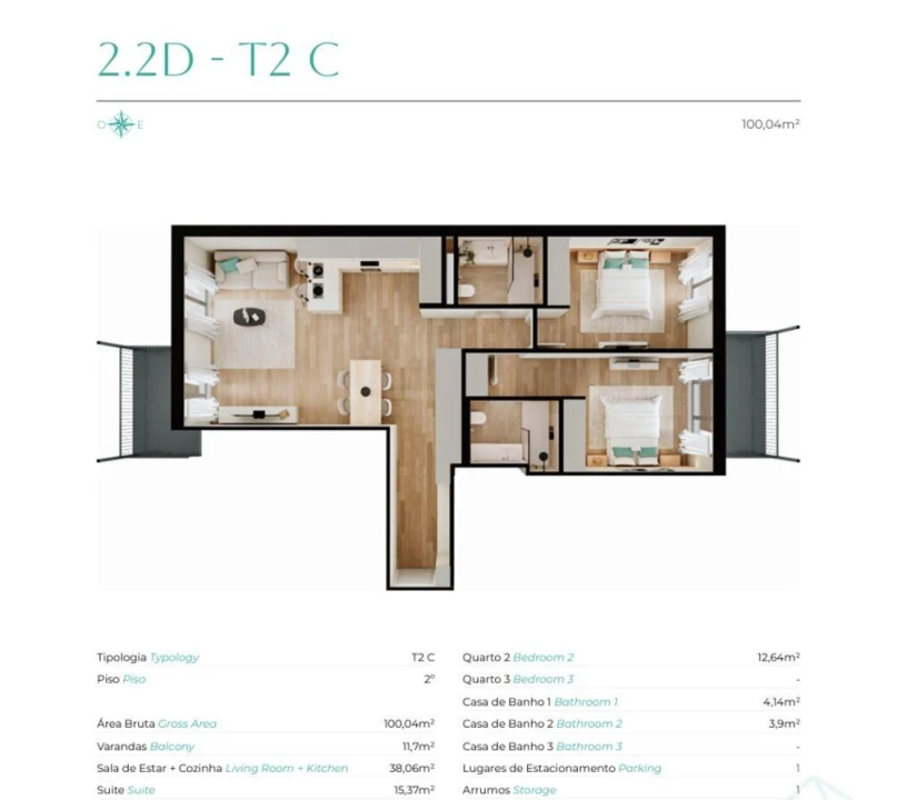 Apartamento T2 para Venda em Benfica Foto 17