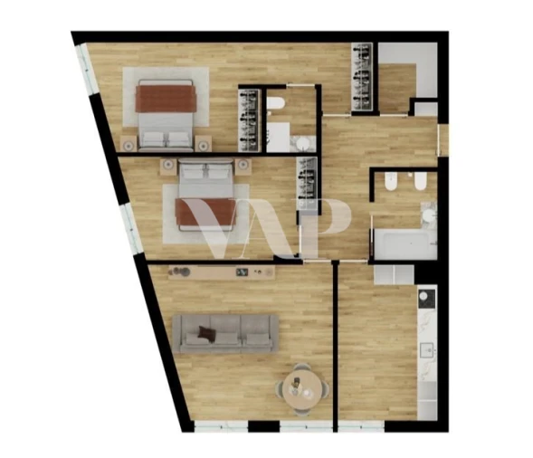 Apartamento T2 para Venda em Quarteira Planta 1