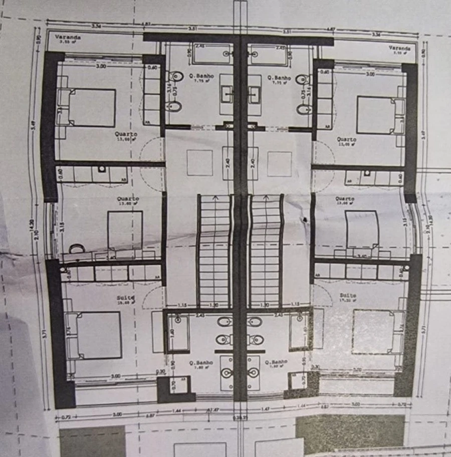 Moradia T3 para Venda em Paços de Brandão Planta 2