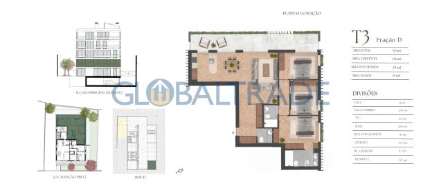 Apartamento T3 para Venda em Lordelo do Ouro e Massarelos