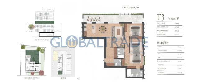 Apartamento T3 para Venda em Lordelo do Ouro e Massarelos