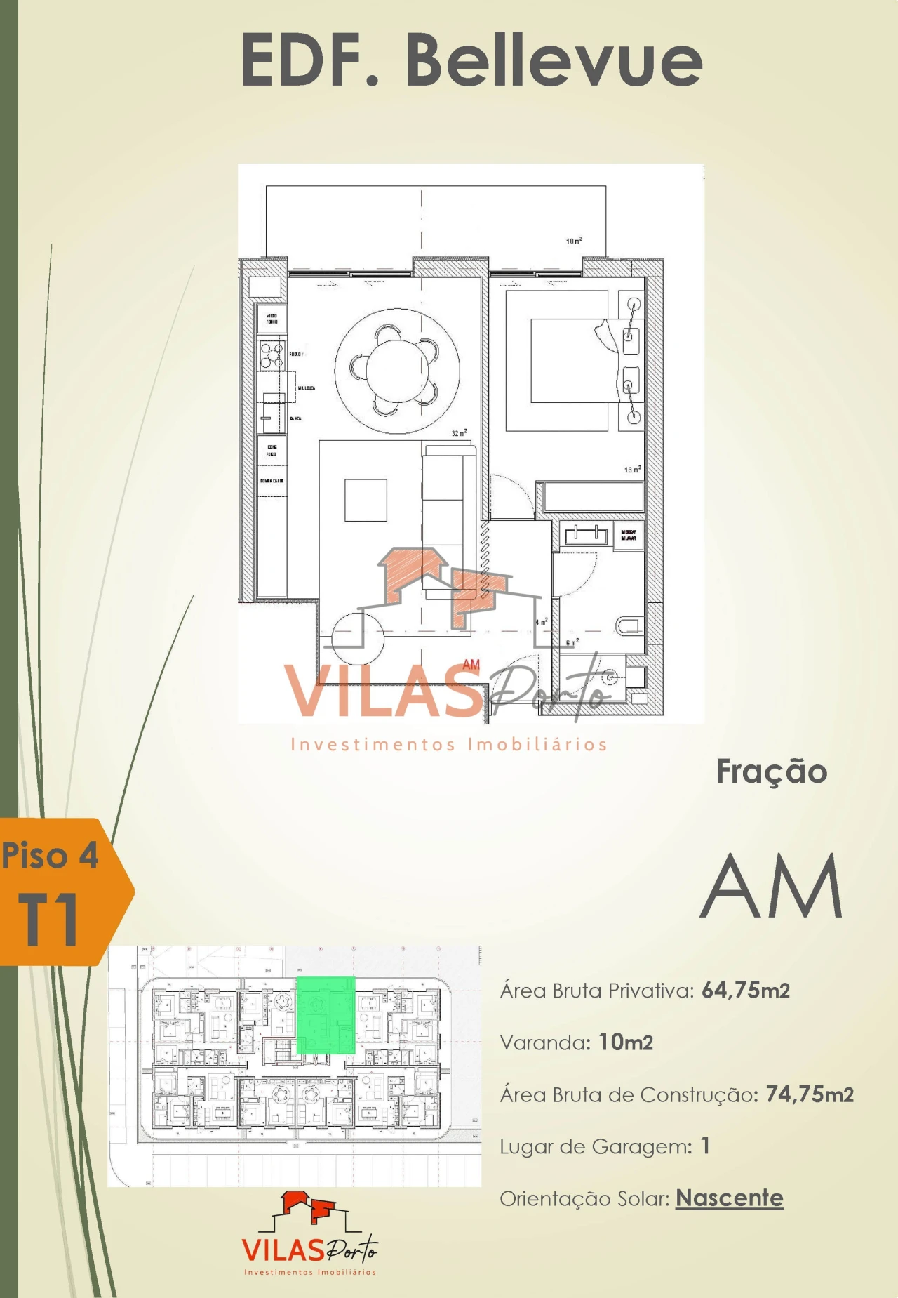 Apartamento T1 para Venda em Meixomil Foto 12