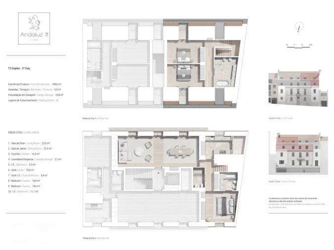 Apartamento T3 para Venda em Santo António Planta 1