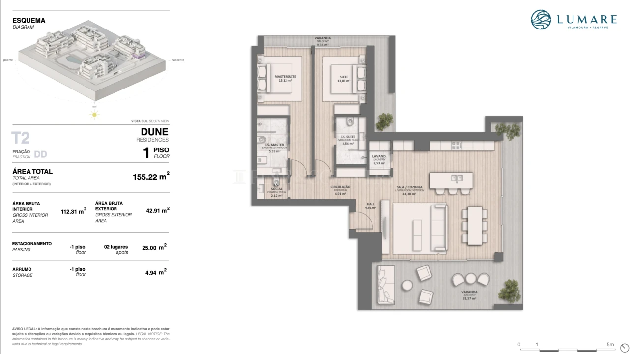 Apartamento T2 para Venda em Quarteira Foto 32
