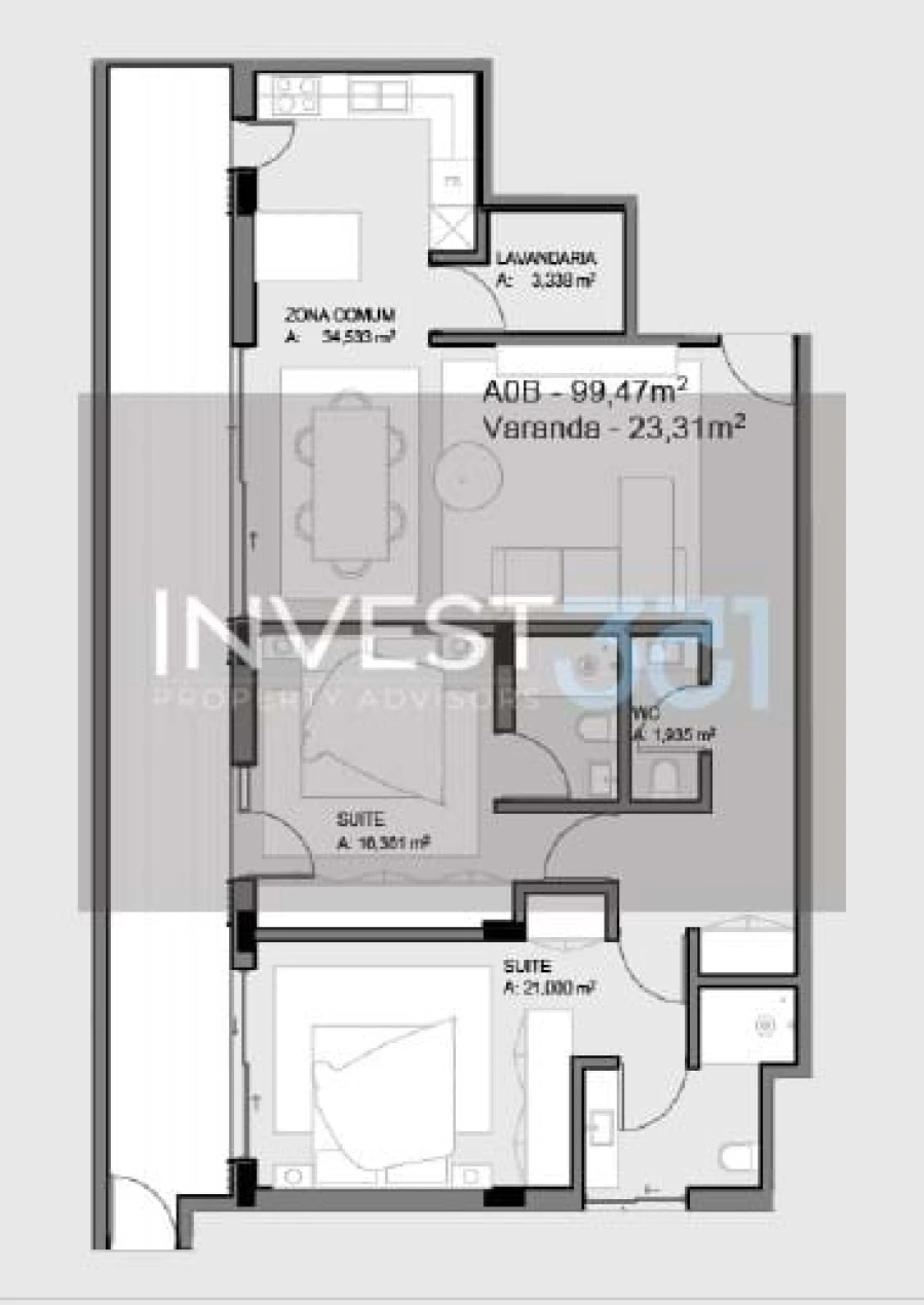 Apartamento T2 para Venda em Paços de Ferreira Foto 16