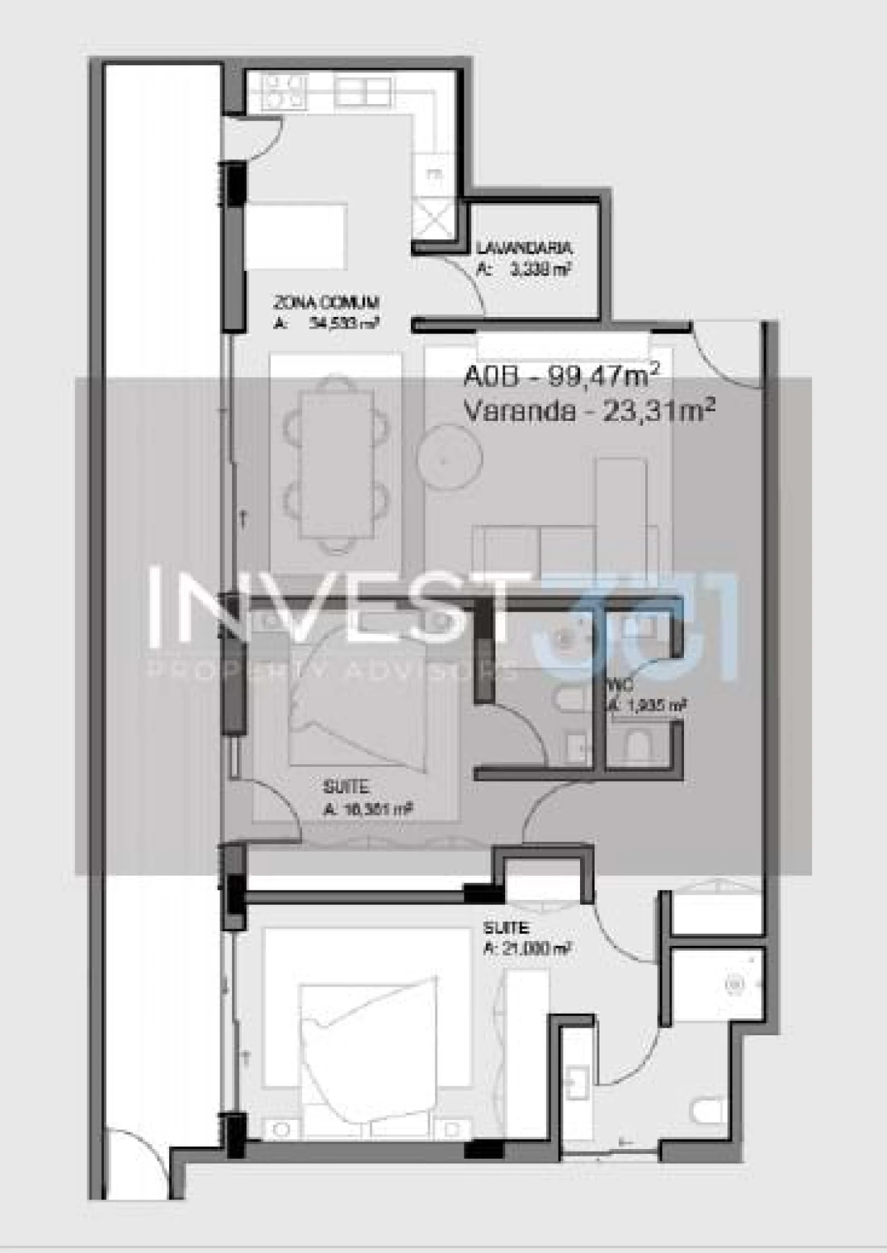 Apartamento T2 para Venda em Paços de Ferreira Foto 16