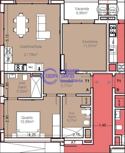 Apartamento T2 para Venda em Armação de Pera
