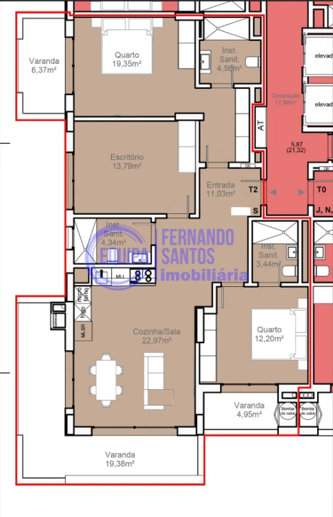 Apartamento T3 para Venda em Armação de Pera