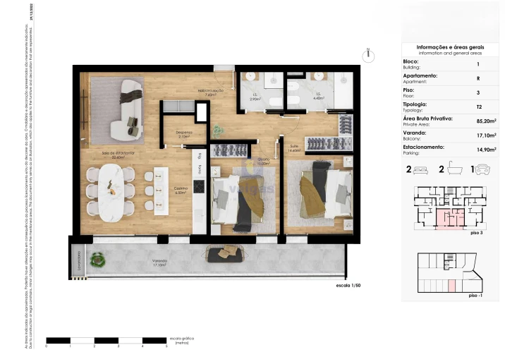 Apartamento T2 para Venda em Pombal Foto 34