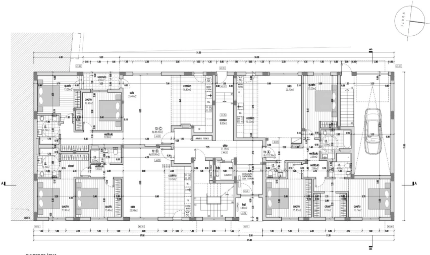 Apartamento T3 para Venda em Pinhal Novo Planta 1