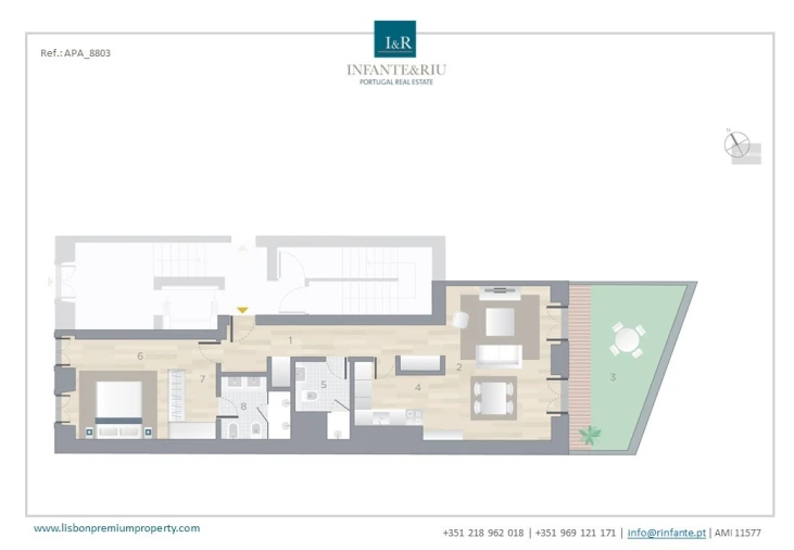 Apartamento T1 para Venda em Arroios Planta 1