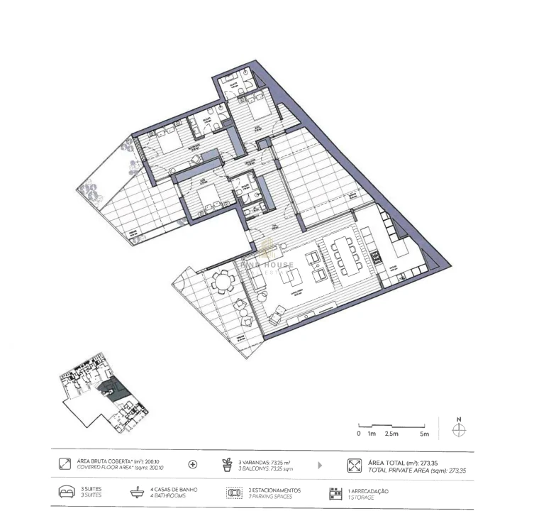 Apartamento T3 para Venda em Santo António Foto 55