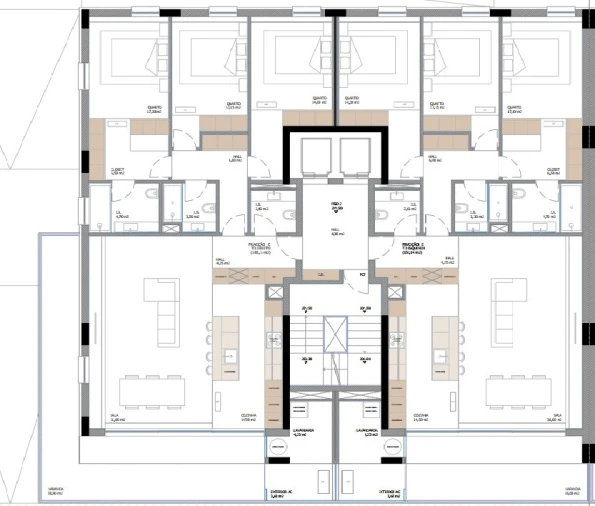 Apartamento T3 para Venda em Nogueira, Fraião e Lamaçães Planta 2