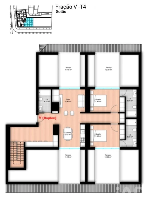 Apartamento T4 para Venda em Requeixo, Nossa Senhora de Fátima e Nariz