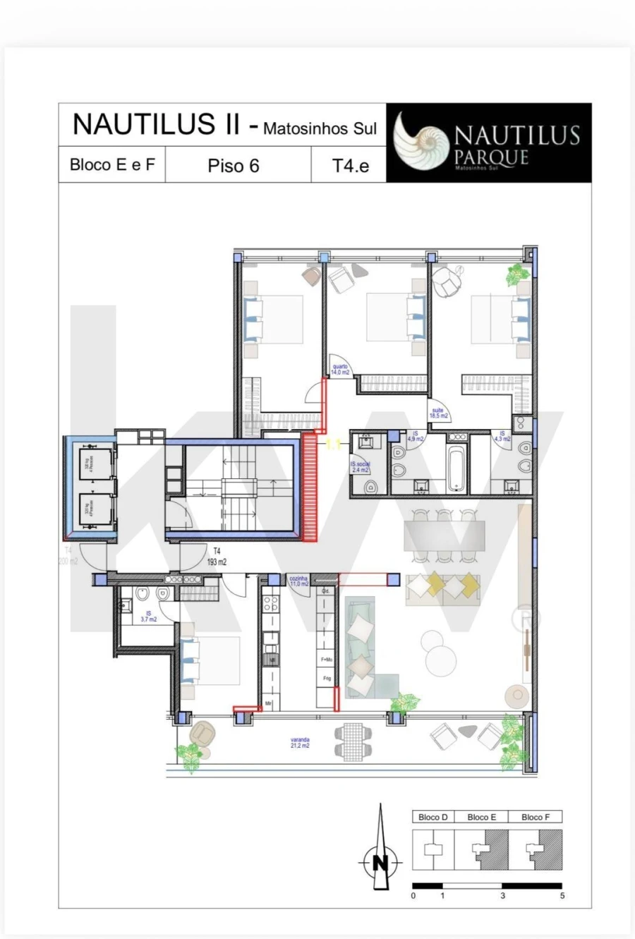 Apartamento T4 para Venda em Matosinhos e Leça da Palmeira Foto 47