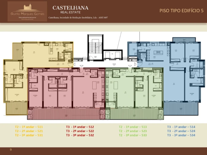 Apartamento T2 para Venda em Canidelo Planta 1