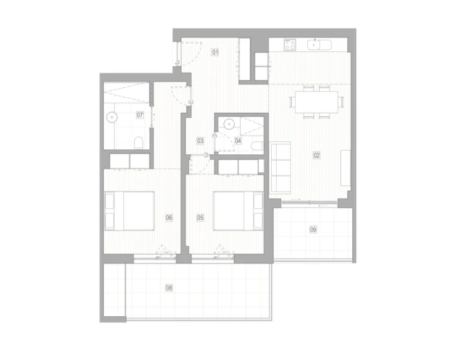 Apartamento T2 para Venda em Lagos (São Sebastião e Santa Maria) Planta 1