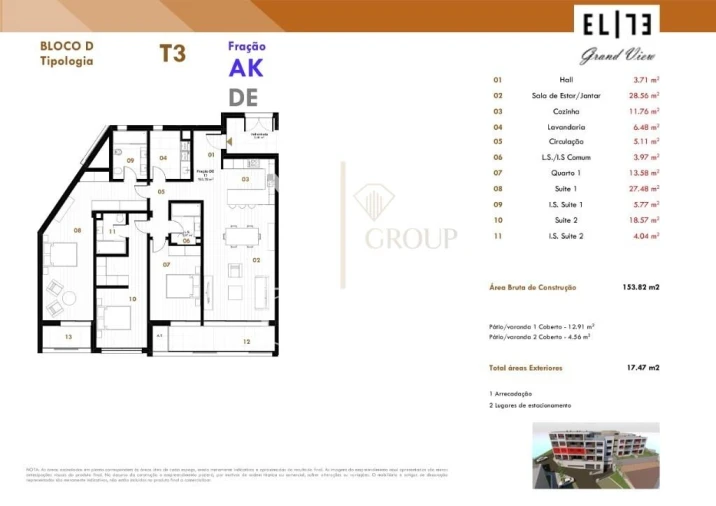 Apartamento T3 para Venda em Estreito de Camara de Lobos Foto 19