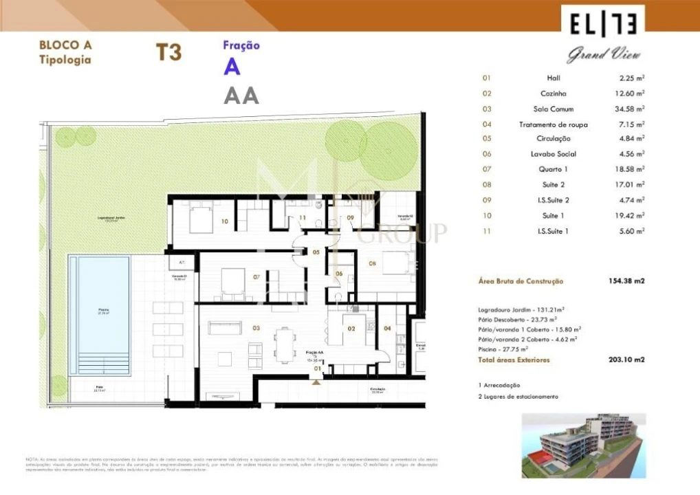 Apartamento T3 para Venda em Estreito de Camara de Lobos Foto 19