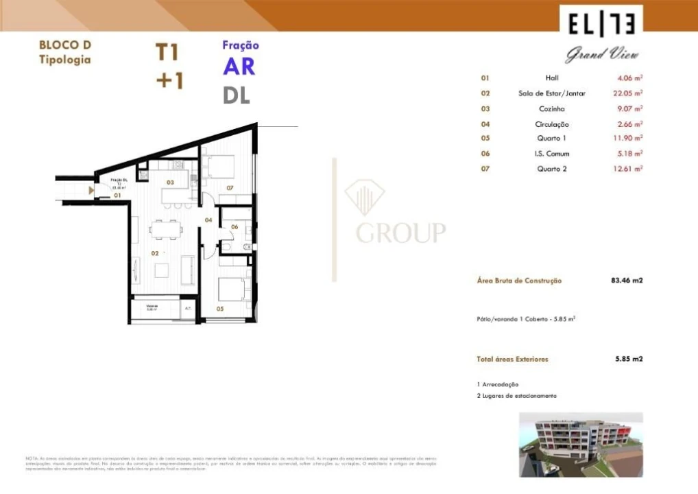 Apartamento T2 para Venda em Estreito de Camara de Lobos Foto 19