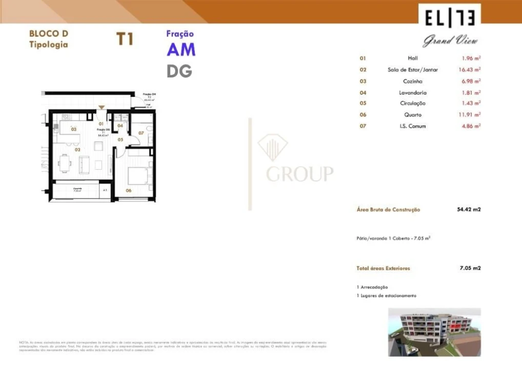 Apartamento T1 para Venda em Estreito de Camara de Lobos Foto 16
