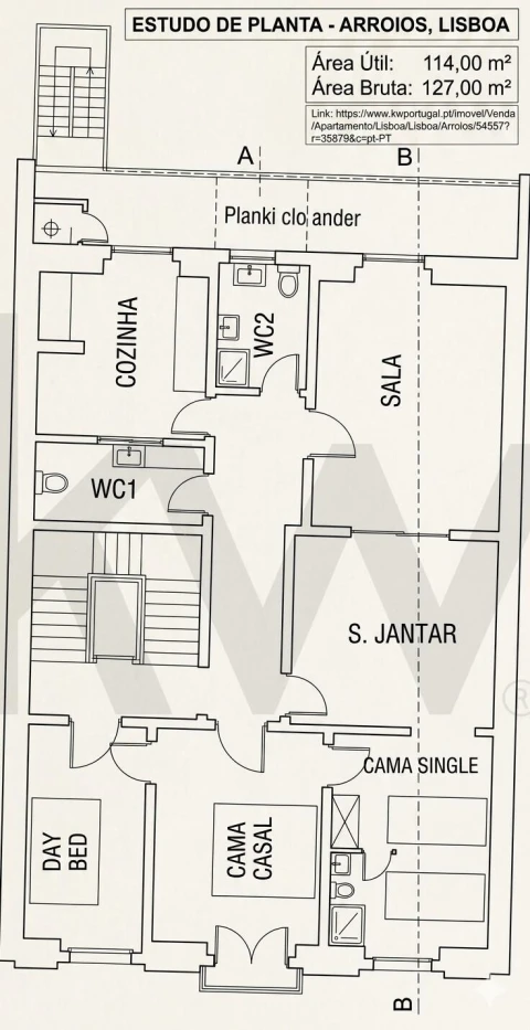 Apartamento T3 para Venda em Arroios