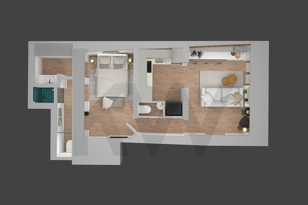 Apartamento T1 para Venda em Santo António Foto 1