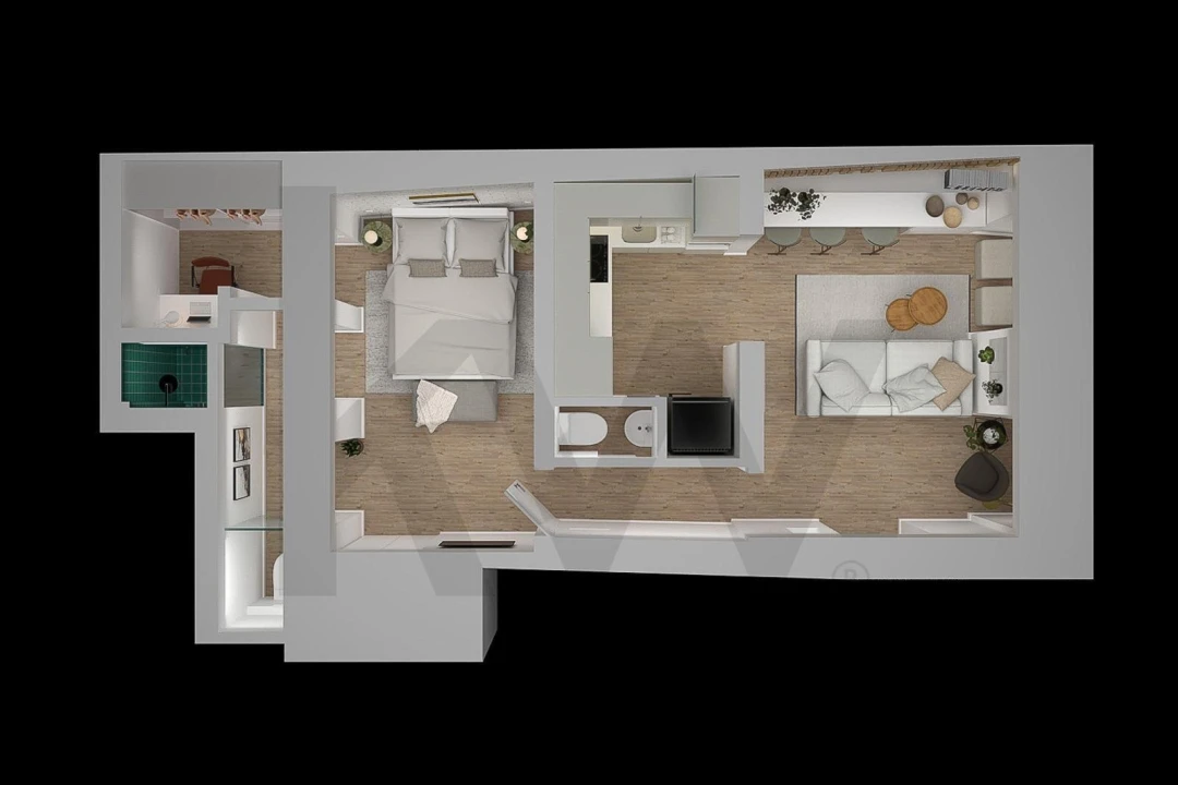 Apartamento T1 para Venda em Santo António Foto 6