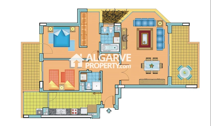 Apartamento T2 para Venda em Quarteira Planta 1