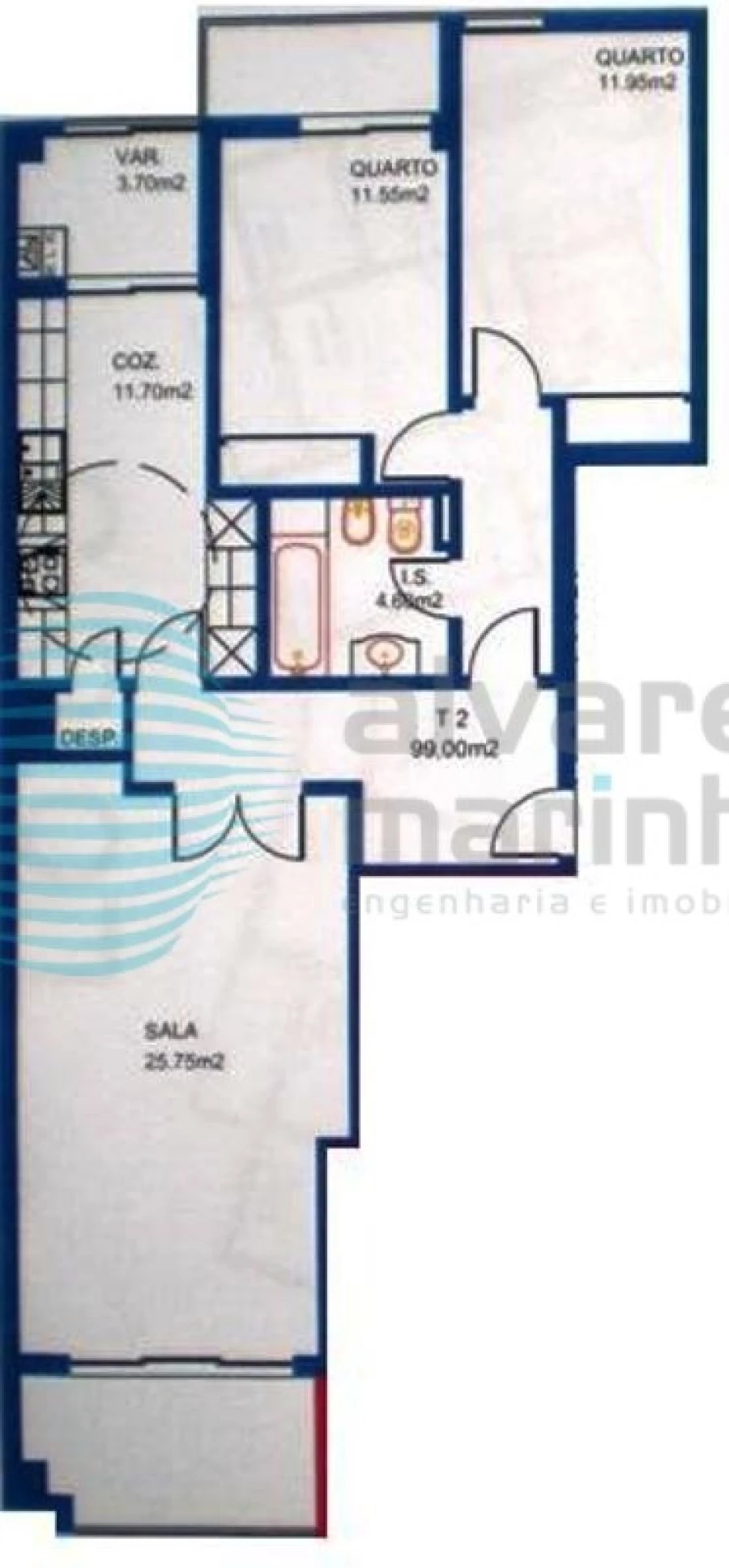 Apartamento T2 para Venda em Santa Maria, São Pedro e Matacães Foto 29