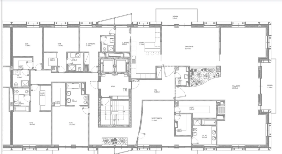 Apartamento T6 para Venda em Avenidas Novas Planta 1