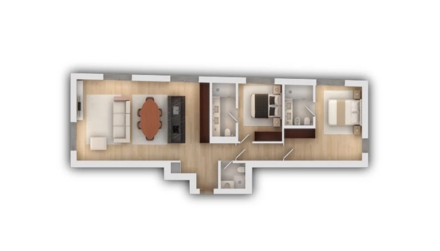 Apartamento T2 para Venda em Vila do Conde Planta 1